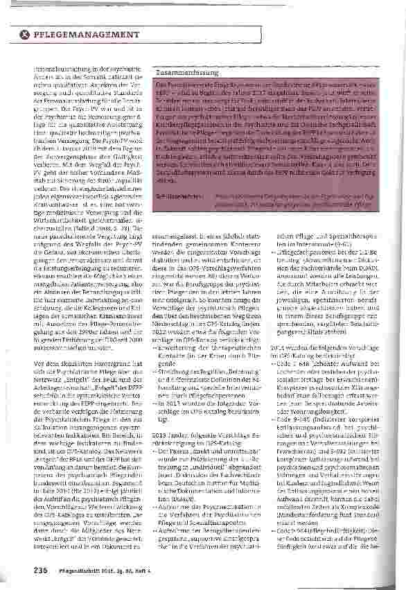 Vorschauseite 3: Die konstruktive Beteiligung der Pflege an der Entwicklung des PEPP