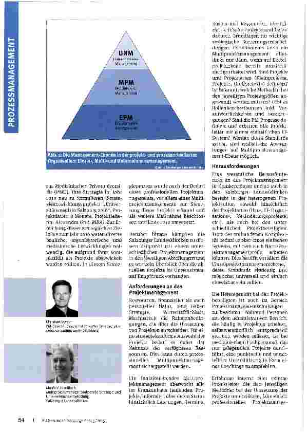 Vorschauseite 2: Professionalisierung des Projektund Prozessmanagements