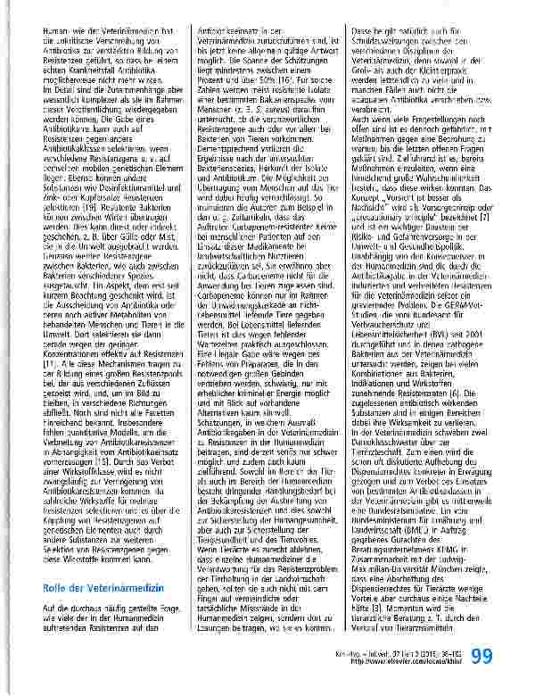 Vorschauseite 2: Antibiotikaresistenz - eine sachliche Auseinandersetzung nach der Artikelserie in „Die Zeit