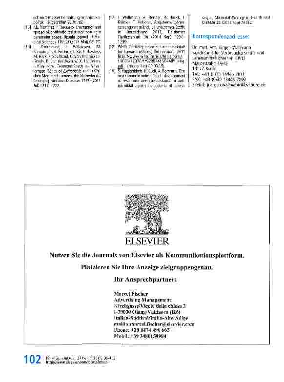 Vorschauseite 5: Antibiotikaresistenz - eine sachliche Auseinandersetzung nach der Artikelserie in „Die Zeit
