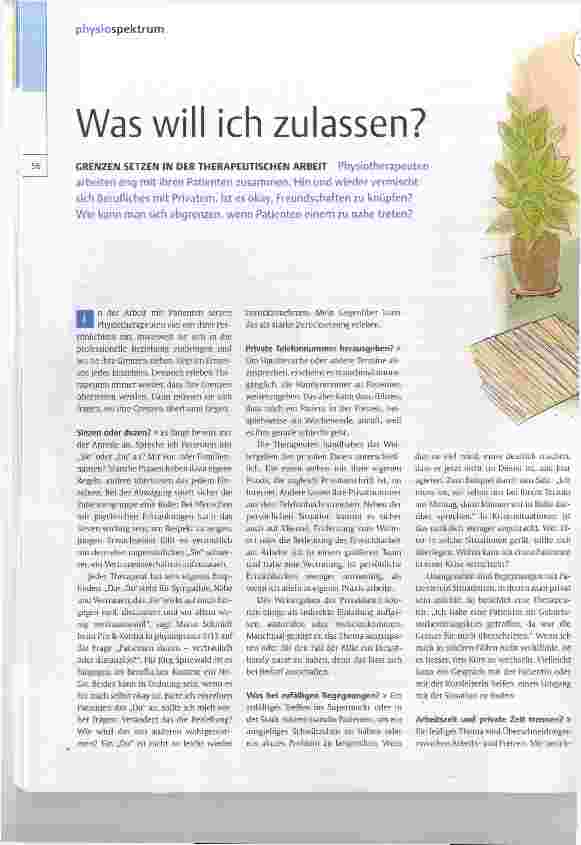 Vorschauseite 1: Was will ich zulassen?