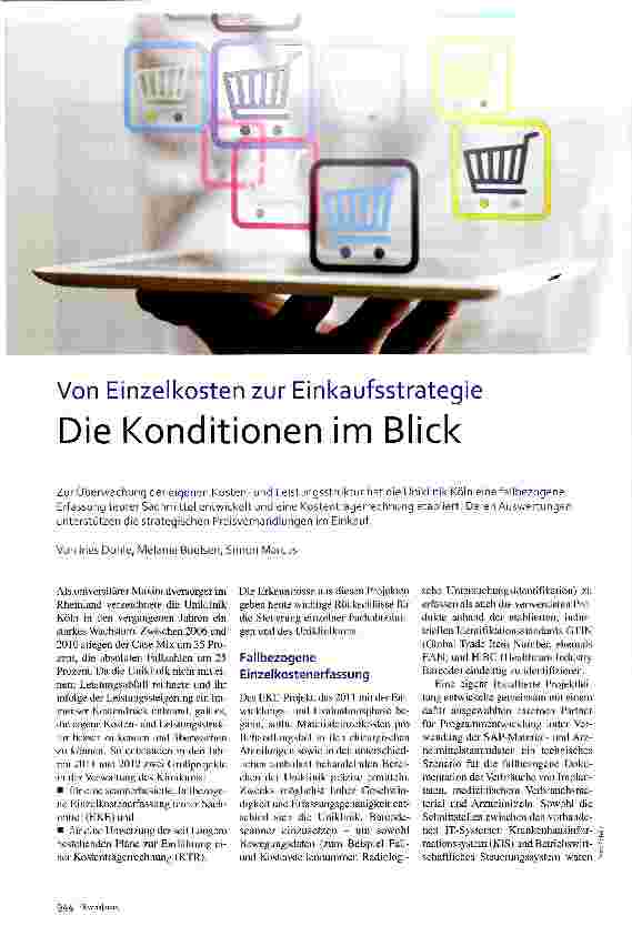 Vorschauseite 1: Die Konditionen im Blick