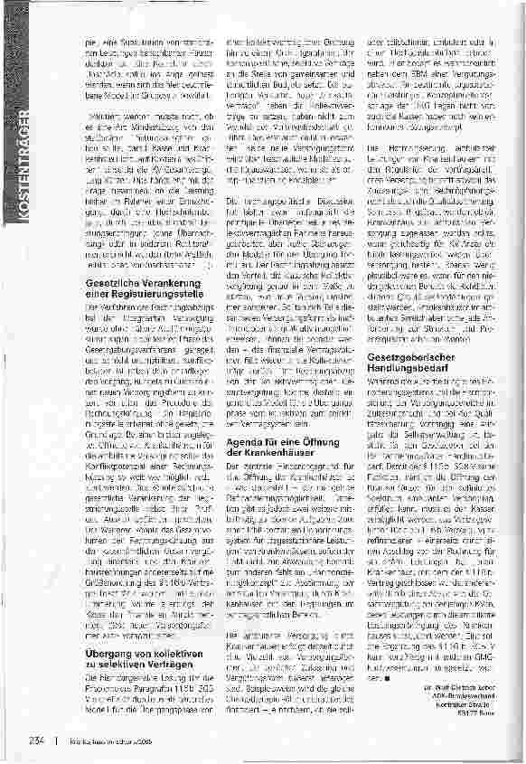 Vorschauseite 3: Refinanzierung ambulanter Klinikleistungen