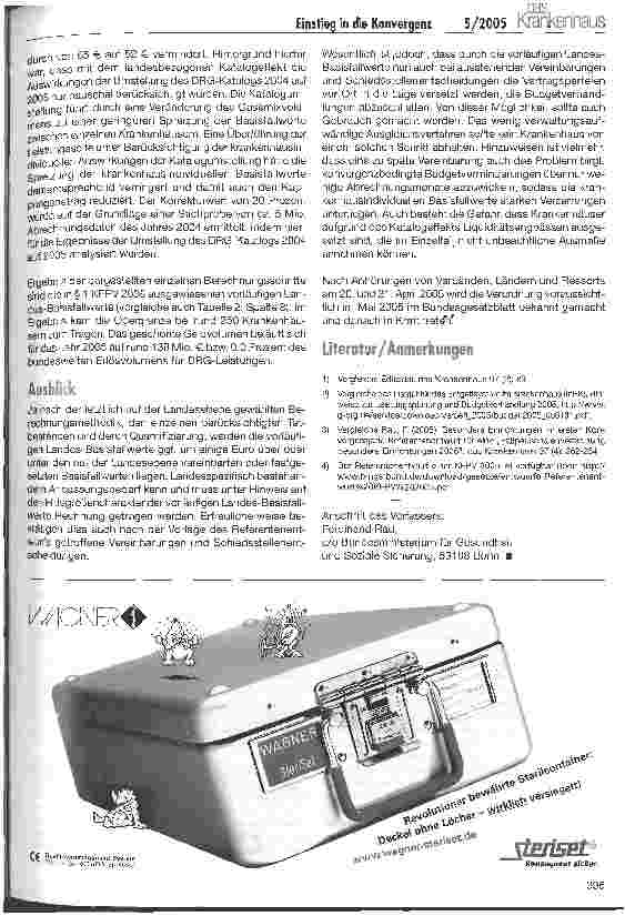 Vorschauseite 6: Einstieg in die Konvergenz mit vorläufigen Landes-Basisfallwerten