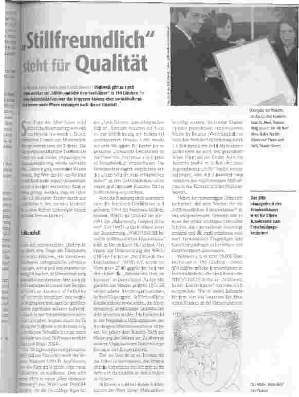 Vorschauseite 1: Stillfreundlich steht für Qualität