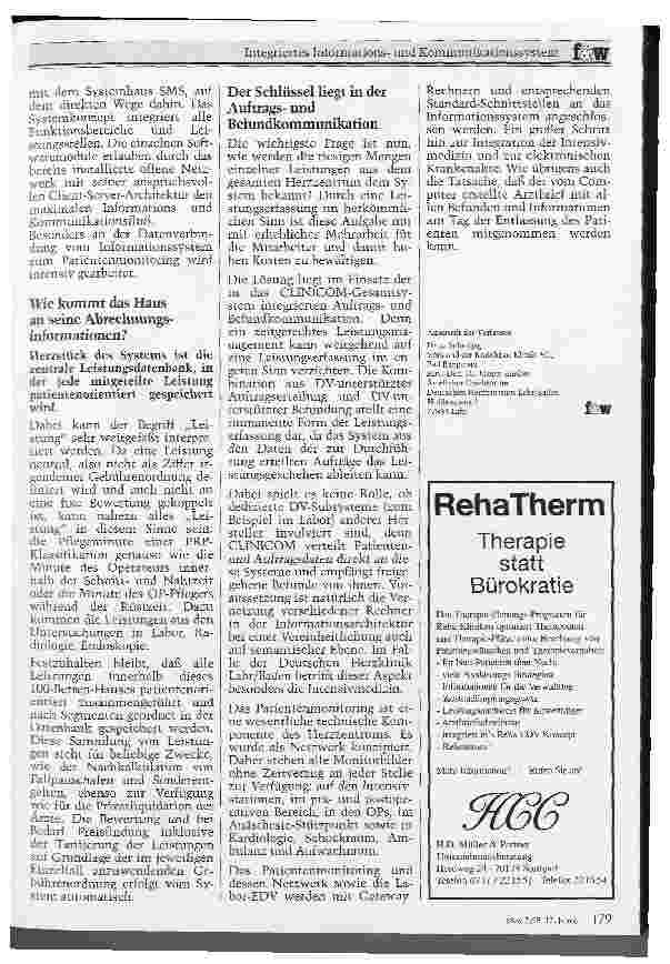 Vorschauseite 2: Integrierte Infomationsund Kommunikationssysteme Voraussetzungen für Wirtschaftlichkeit und Qualitätssicherung