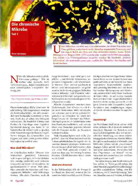 Vorschauseite 1: Die chronische Mikrobe Teil 1
