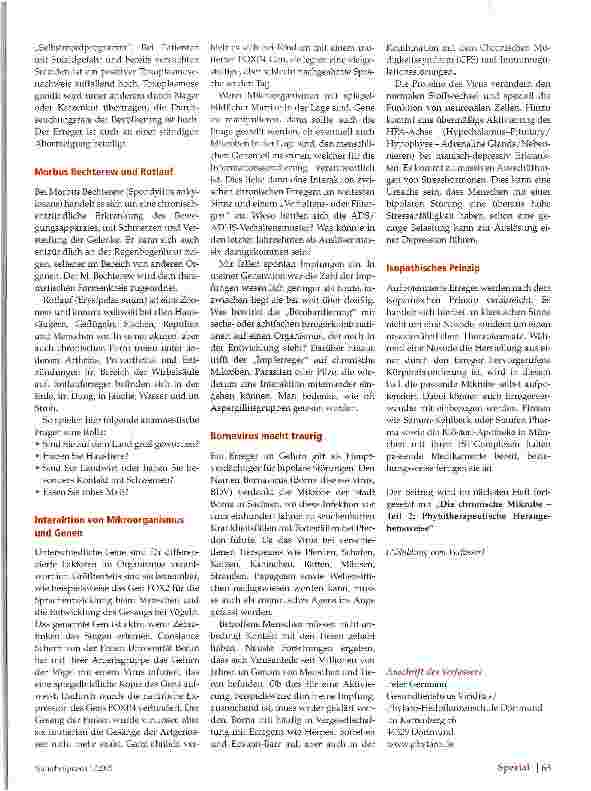 Vorschauseite 4: Die chronische Mikrobe Teil 1