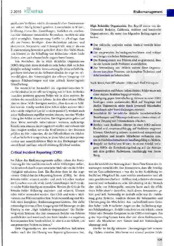 Vorschauseite 4: Bedeutung von Humanfaktoren im Qualitätsund Risikomanagement in Medizin und Luftfahrt
