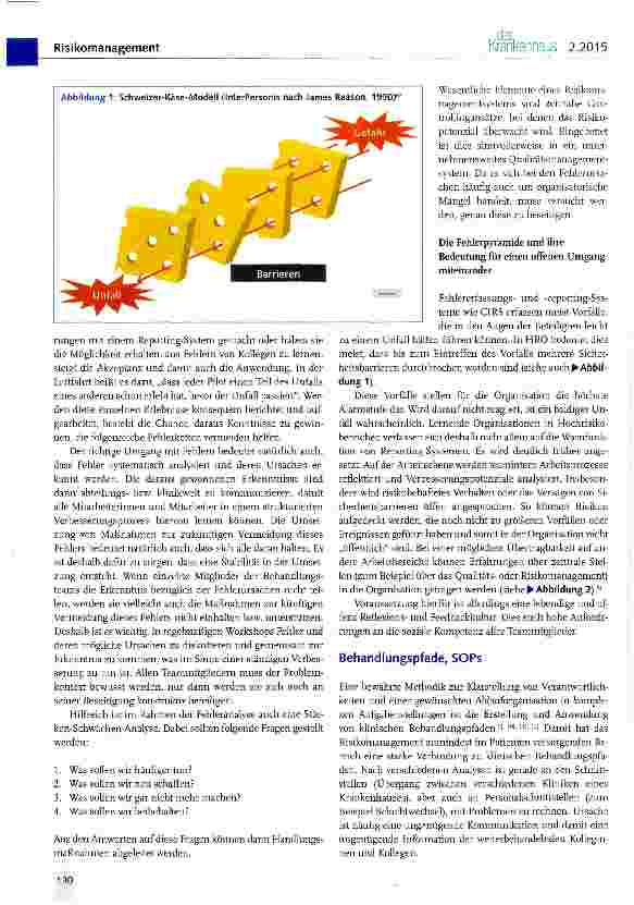 Vorschauseite 5: Bedeutung von Humanfaktoren im Qualitätsund Risikomanagement in Medizin und Luftfahrt