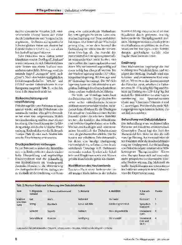 Vorschauseite 2: Dekubitus - Prävention und Therapie