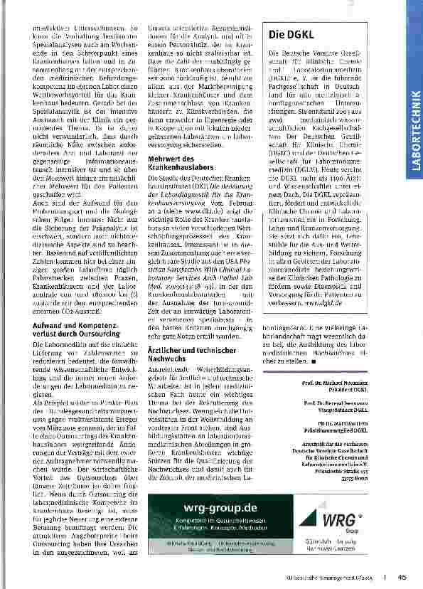 Vorschauseite 3: Outsourcing als Irrweg