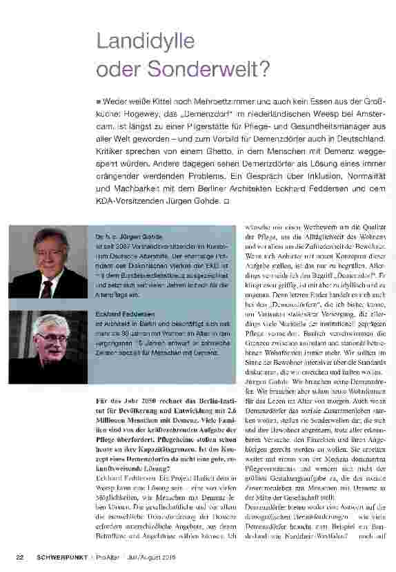 Vorschauseite 1: Landidylle oder Sonderwelt?