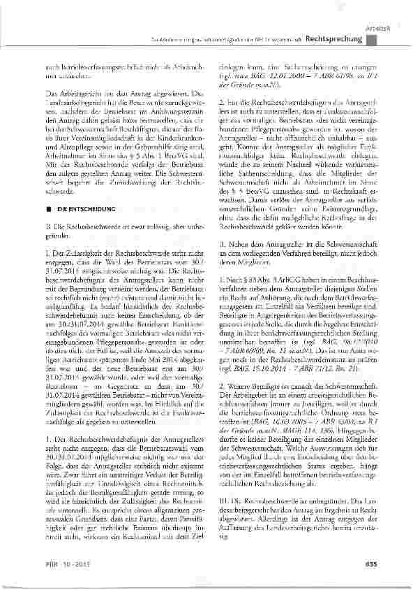 Vorschauseite 3: Zur Arbeitnehmereigenschaft von Mitgliedern der DRK-Schwesternschaft