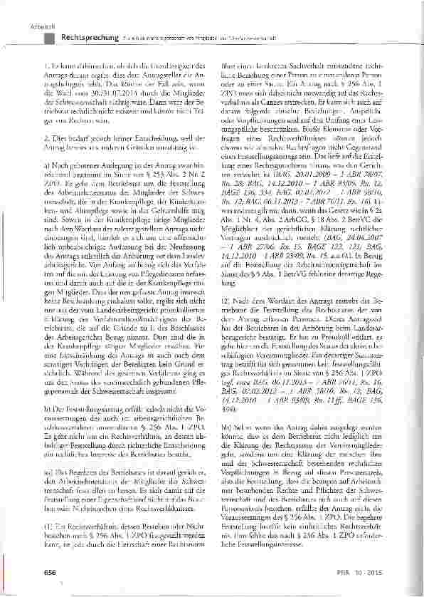 Vorschauseite 4: Zur Arbeitnehmereigenschaft von Mitgliedern der DRK-Schwesternschaft