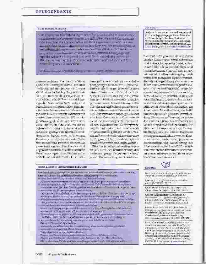 Vorschauseite 3: Hygiene in der Pflege - Teil 3: Arbeitskleidung - wirksame Barriere gegen Kontamination