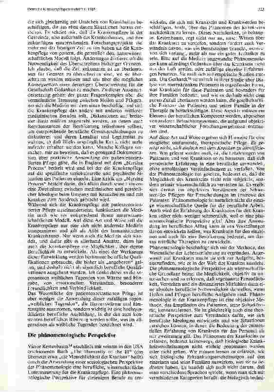 Vorschauseite 4: Gedanken zur Berufsphilosophie der Krankenpflege