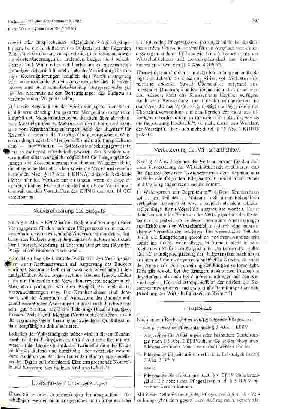 Vorschauseite 3: Was bringt die neue BPFLV 1986