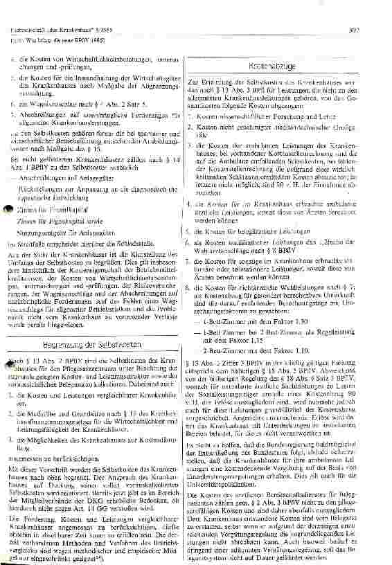 Vorschauseite 5: Was bringt die neue BPFLV 1986