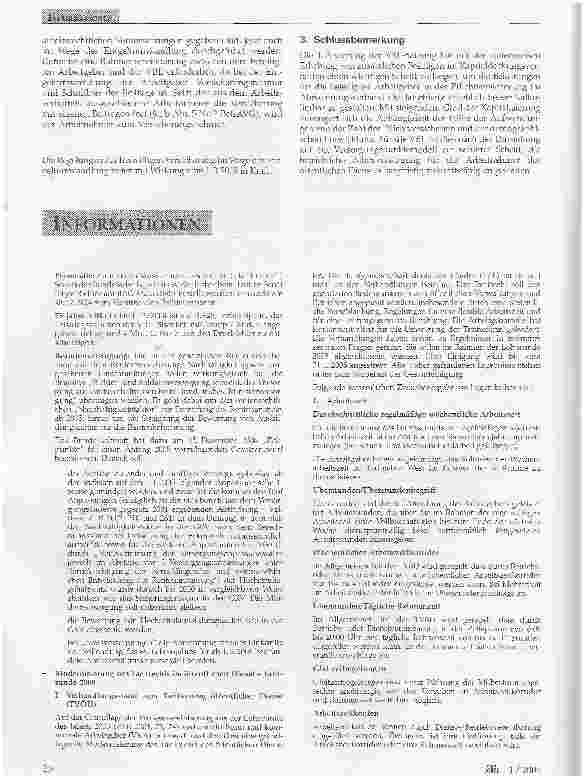 Vorschauseite 6: Neuere Entwicklungen in der Zusatzversorgung des öffentlichen Dienstes im Bereich der Versorgungsanstalt des Bundes und der Länder