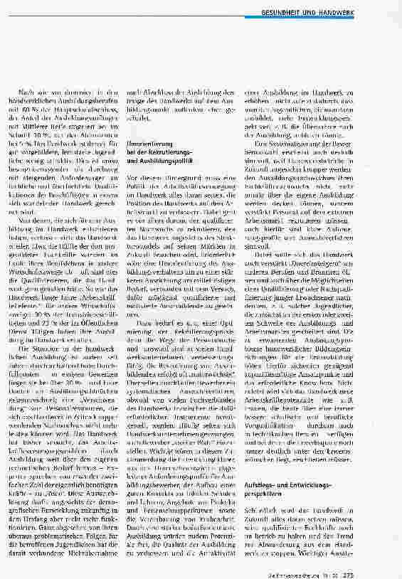 Vorschauseite 2: Demografischer Wandel als besondere Herausforderungfür das Handwerk