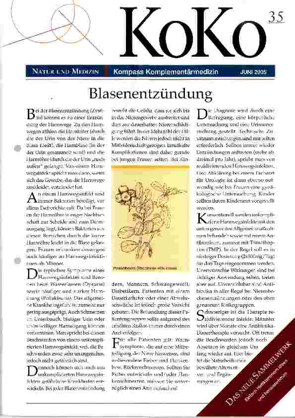 Vorschauseite 1: Blasenentzündung