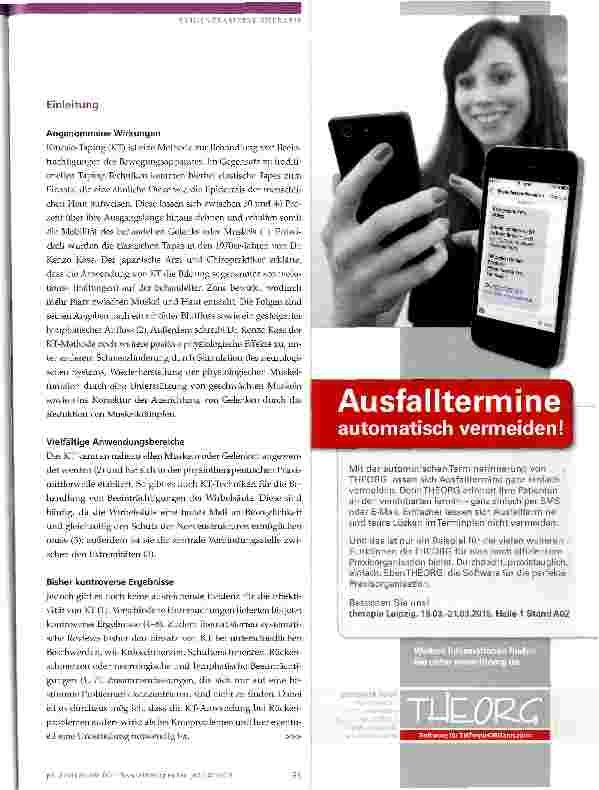 Vorschauseite 2: Effektivität von Kinesio-Taping bei Patienten mit Rückenschmerzen