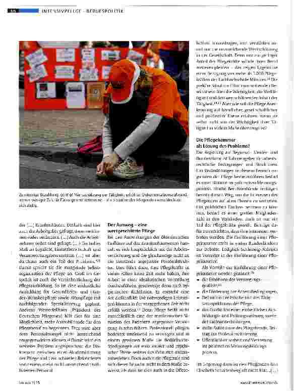 Vorschauseite 3: Die Pflege braucht Pflege