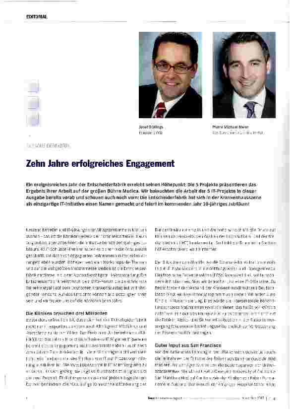 Vorschauseite 1: Zehn Jahre erfolgreiches Engagement