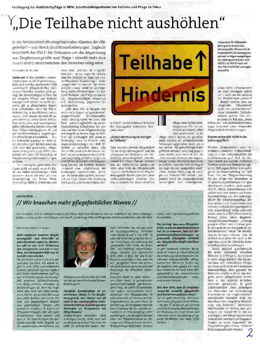 Vorschauseite 1: Die Teilhabe nicht aushöhlen