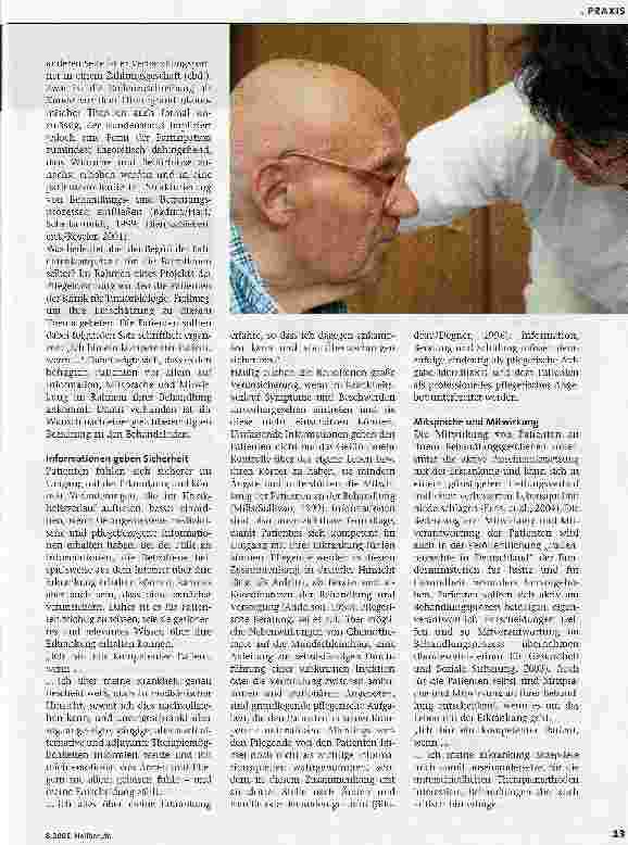Vorschauseite 2: Kompetente Patienten -Partner der Pflege