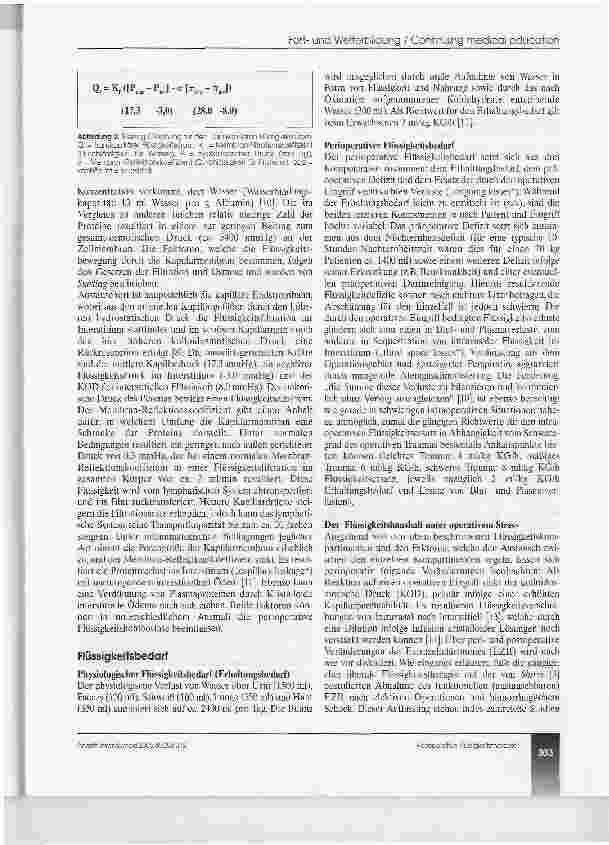 Vorschauseite 3: Perioperative Flüssigkeitstherapie:Grundlagen - Kontroversen - Konzepte* (CME 7/8/05)