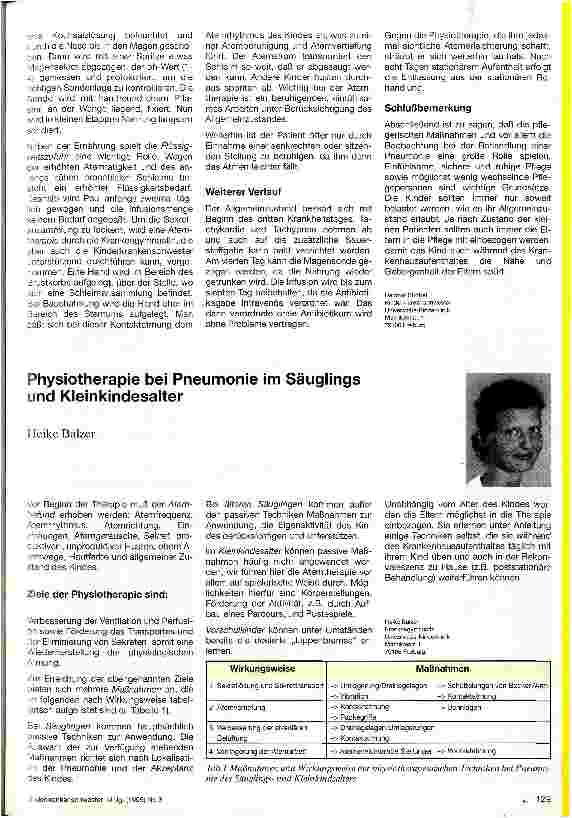Vorschauseite 2: Pflegerische Maßnahmen bei Pneumonien