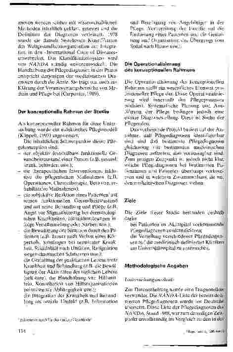 Vorschauseite 2: Pflegediagnose in der Akutpflege Eine explorative Studie im Universitätsspital Zürich