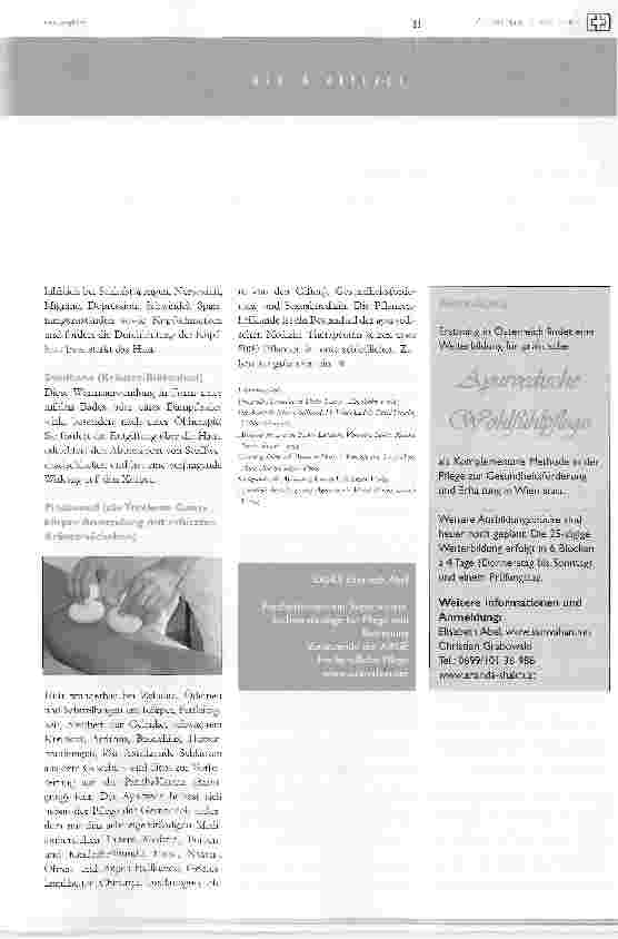 Vorschauseite 2: ayurveda in der gesundheitspflege zur gesundheitsförderung und -erhaltungspezifische anwendungenTeil II