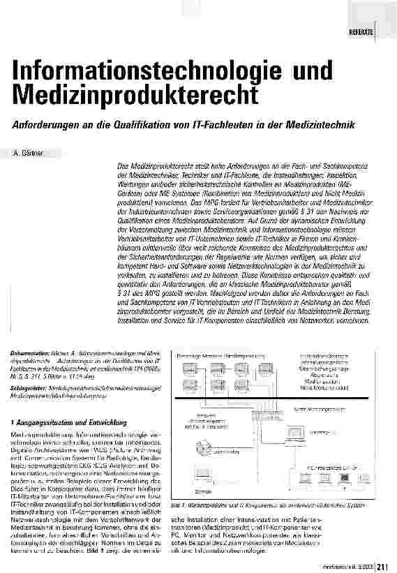 Vorschauseite 1: Informationstechnologie und Medizinprodukterecht