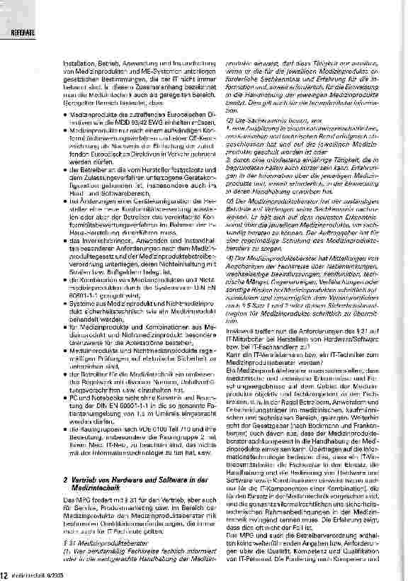 Vorschauseite 2: Informationstechnologie und Medizinprodukterecht