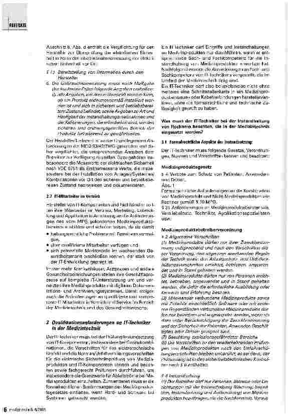 Vorschauseite 6: Informationstechnologie und Medizinprodukterecht