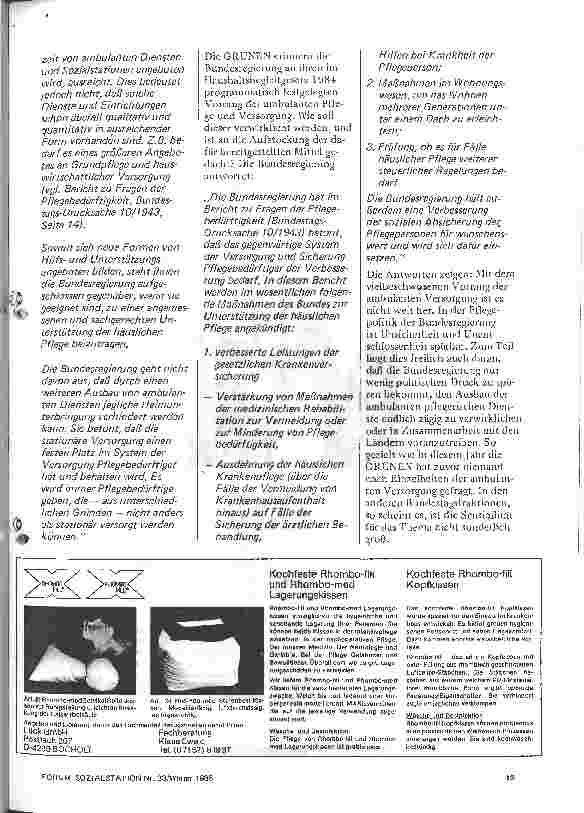 Vorschauseite 4: Große Anfrage im Bundestag
