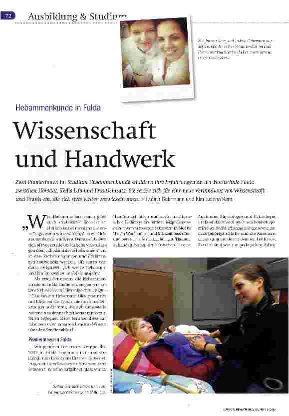 Vorschauseite 1: Hebammenkunde in Fulda Wissenschaft und Handwerk