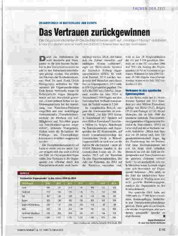 Vorschauseite 1: Das Vertrauen zurückgewinnen