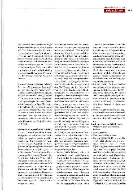 Vorschauseite 5: Ein wissenschaftlicher Diskurs über Demenz - Erste Ergebnisse der exemplarischen Anwendung eines integrativen Analyseansatzes