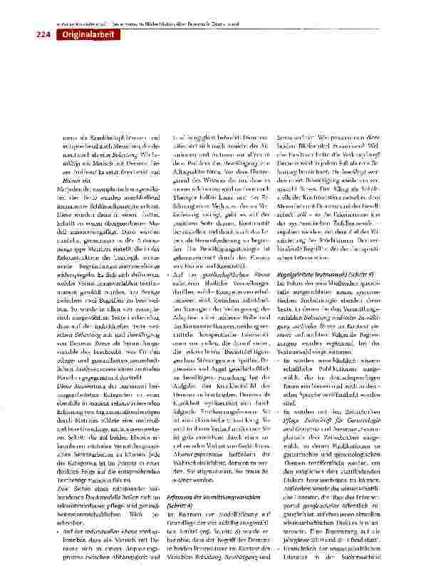 Vorschauseite 6: Ein wissenschaftlicher Diskurs über Demenz - Erste Ergebnisse der exemplarischen Anwendung eines integrativen Analyseansatzes