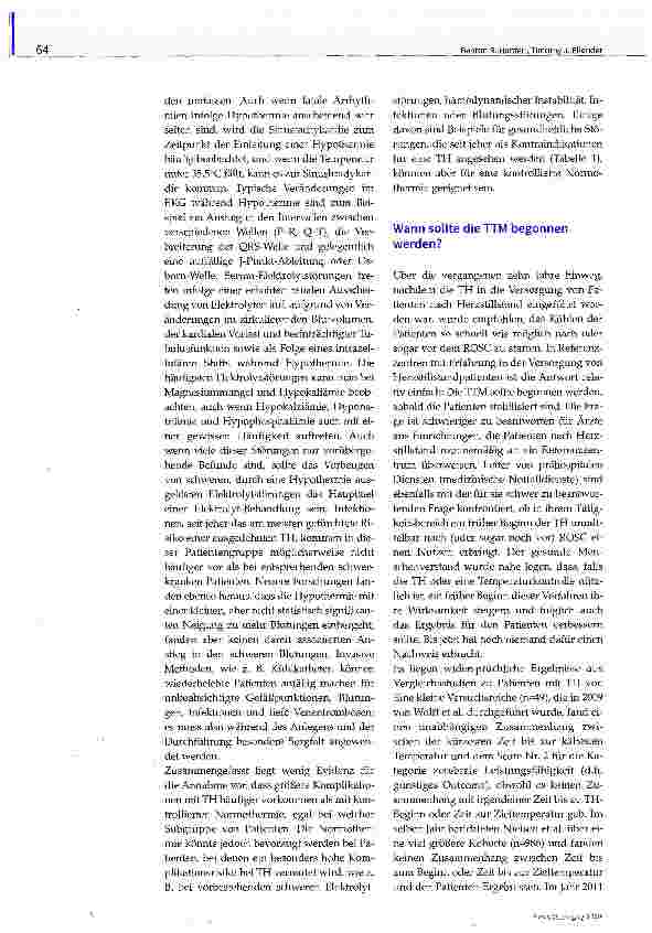 Vorschauseite 5: Zielgerichtetes Temperaturmanagement in der Notfallmedizin: aktuelle Perspektiven