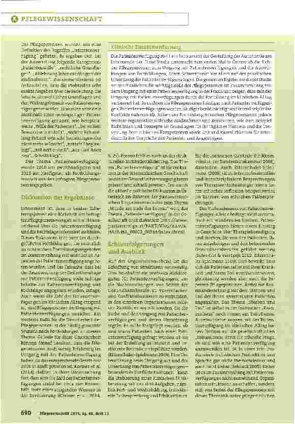 Vorschauseite 5: Bewusstseinsbildung der Pflegepersonen durch Schulungen am Beispiel der österreichischen Patientenverfügung