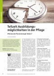 Vorschauseite 1: Teilzeit-Ausbildungsmöglichkeiten in der Pflege: Wird das den Personalmangel lindern?