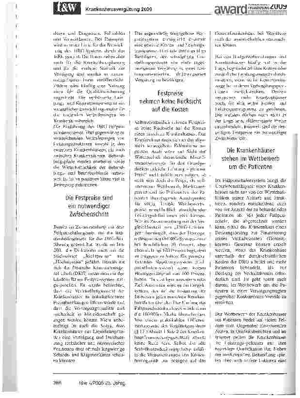 Vorschauseite 3: Wettbewerb ist kein SelbstzweckFür den Übergang sind Festpreise ein notwendiges Instrument