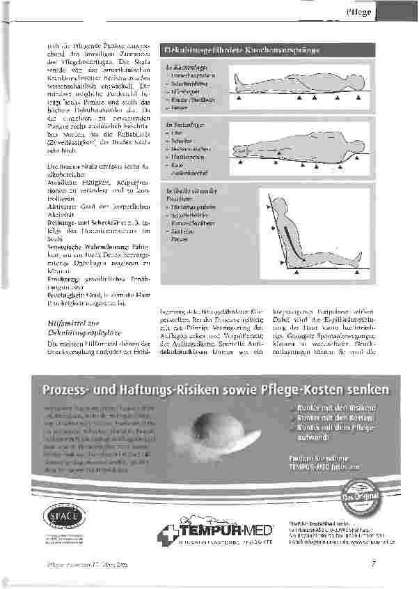Vorschauseite 2: Den Druck aus der Pflege nehmenHilfsmittel zur Dekubitusprophylaxe