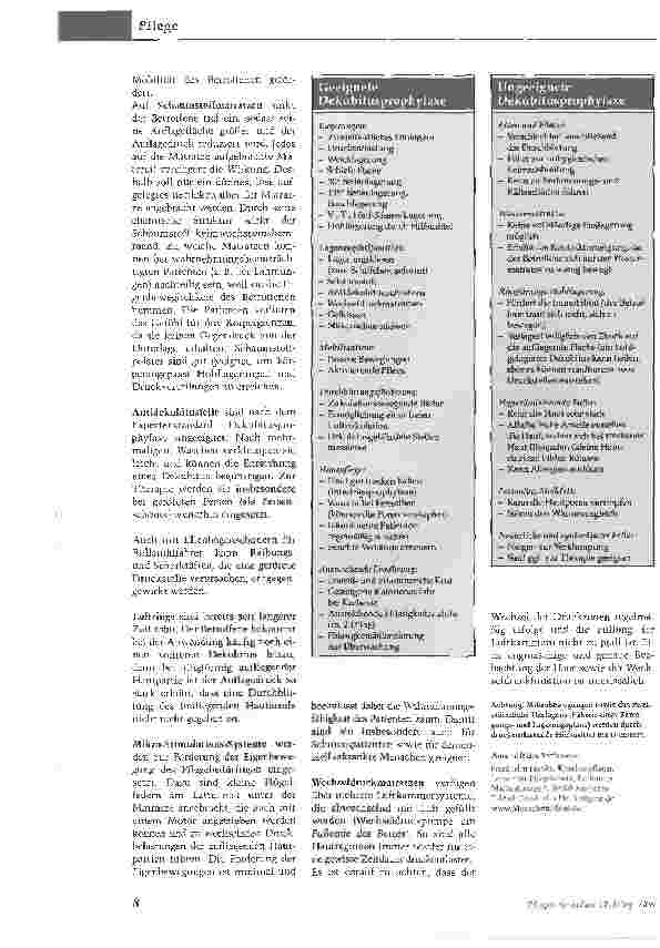Vorschauseite 3: Den Druck aus der Pflege nehmenHilfsmittel zur Dekubitusprophylaxe