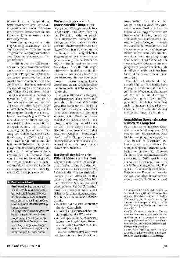 Vorschauseite 2: Bewohner sehen die WG nicht als Übergangslösung